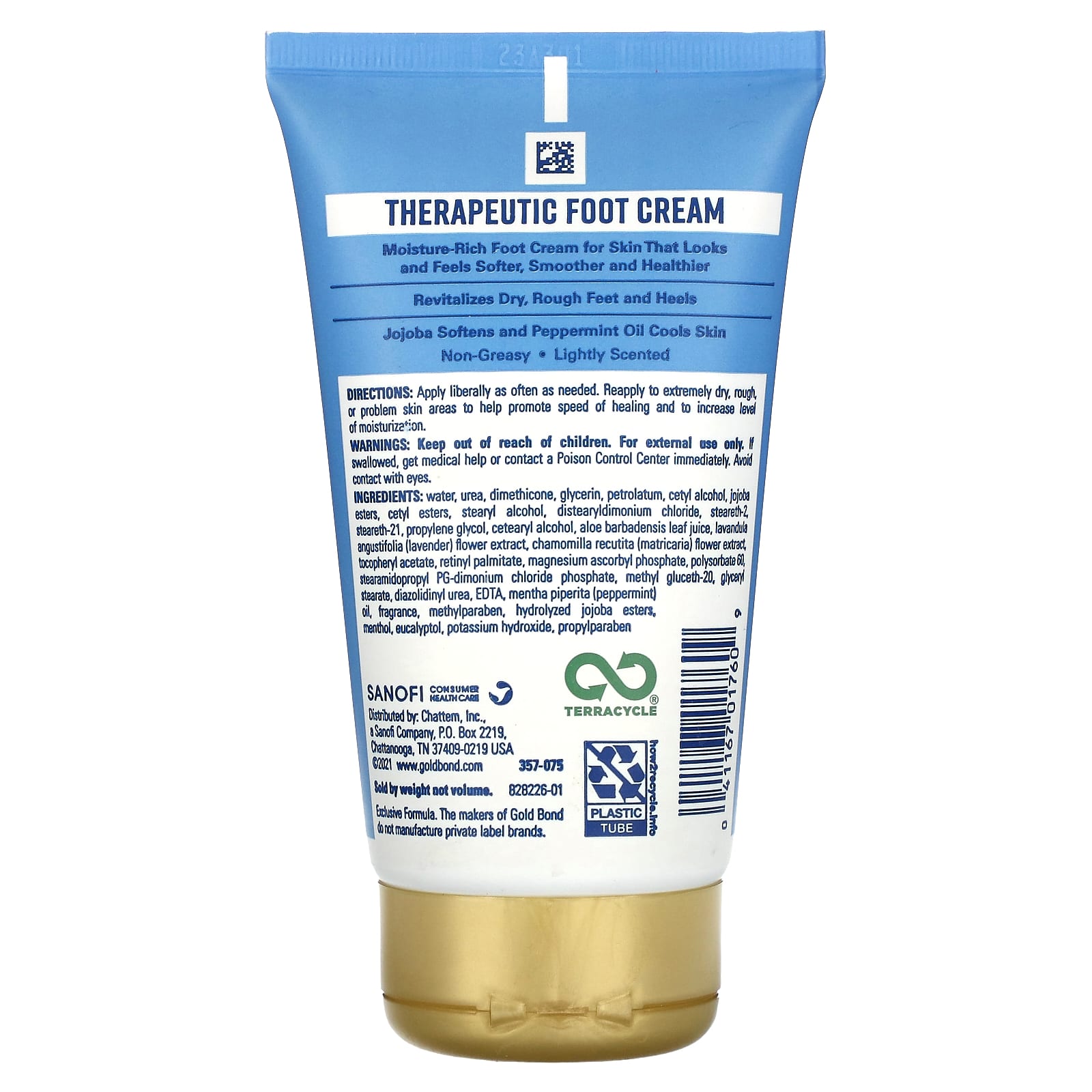 Gold Bond Therapeutic Foot Cream for Dry, Rough Feet - 4 oz - Image 2