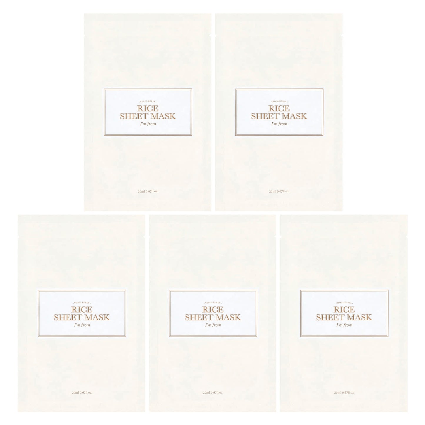 Rice Beauty Sheet Mask from I'm From - Hydrating & Radiant Skin - Image 1