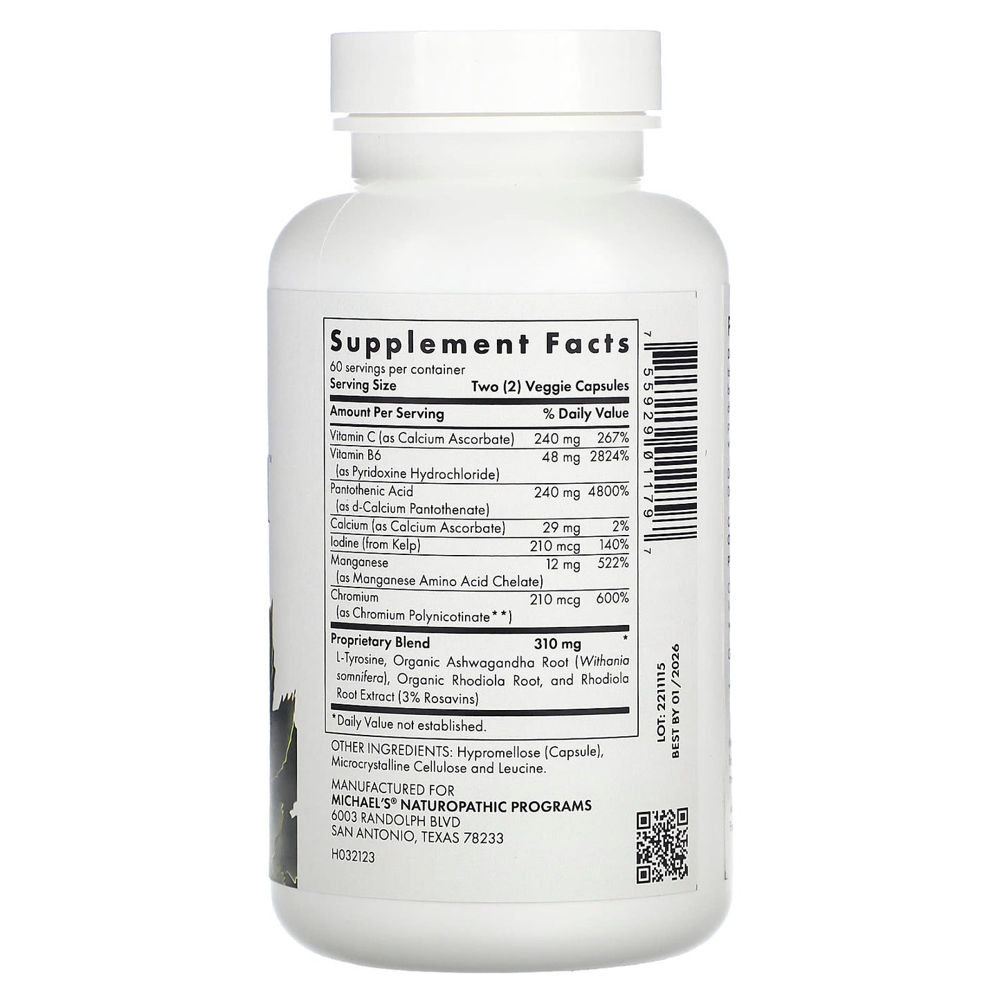 Michael's Health, Thyrodrenal, 120 Vegan Capsules - Image 2