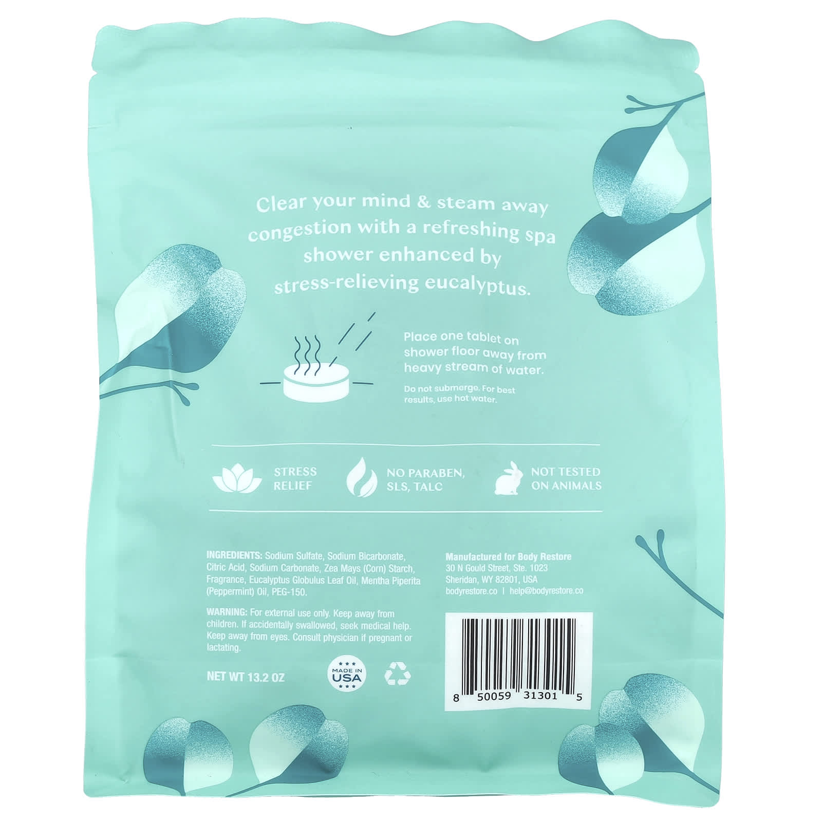 Eucalyptus Shower Steamers for Relaxation & Congestion Relief | 15 Tablets - Image 2