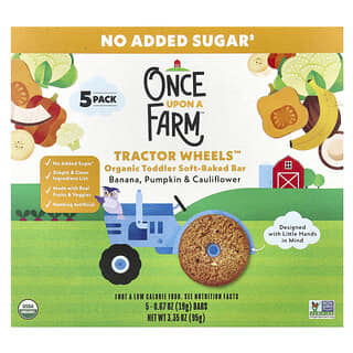 Organic Toddler Snacks - Once Upon A Farm Tractor Wheels Bars