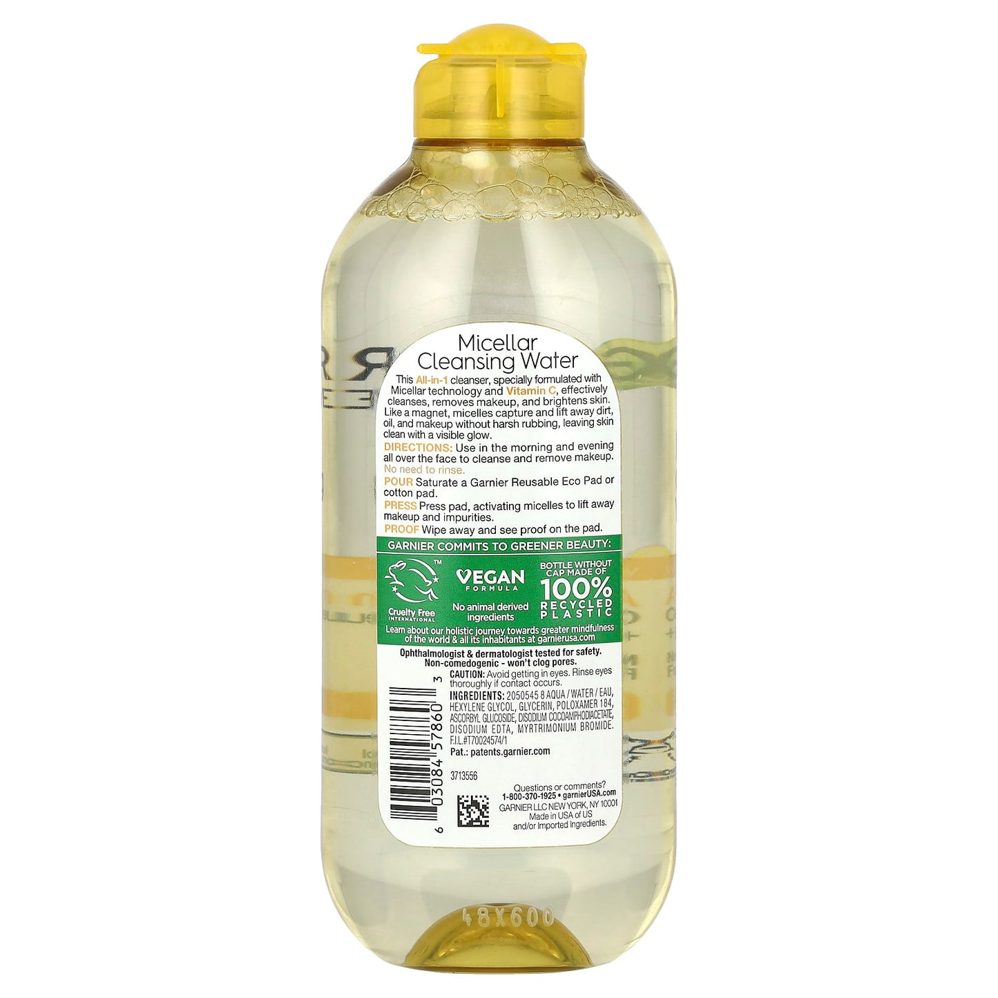 Micellar Cleansing Water with Vitamin C | All-in-1 Brightening Cleanser - Image 2