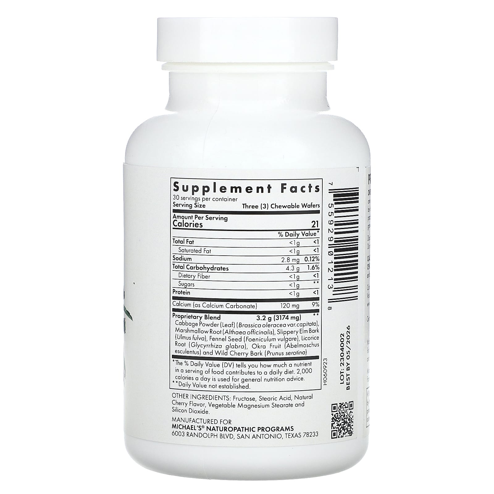 Michael's Health, Antisid, Cherry , 90 Vegan Chewable Wafers - Image 2