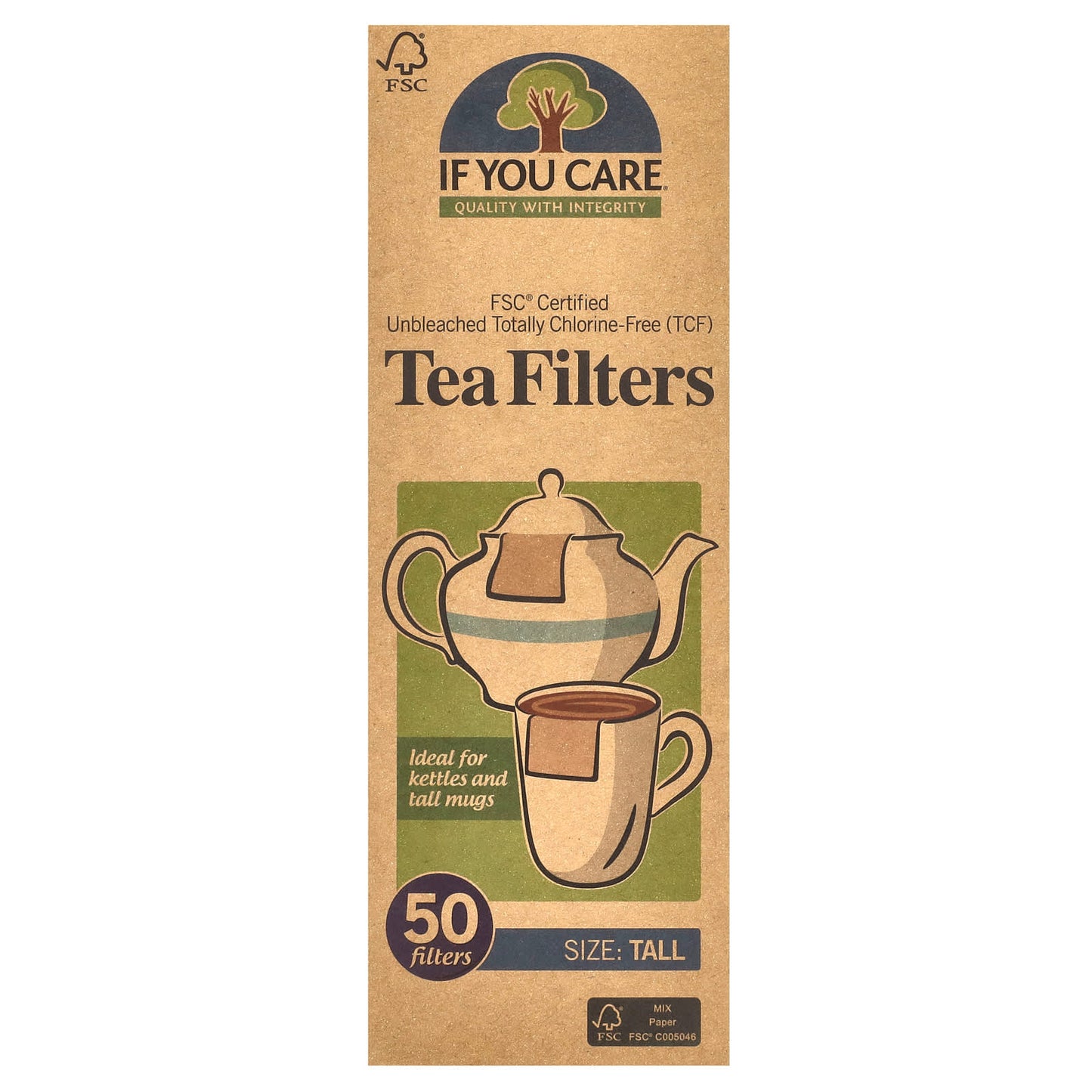 Eco-Friendly Unbleached Tea Filters - FSC Certified & TCF - Image 1