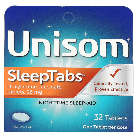 Unisom, SleepTabs, Nighttime Sleep-Aid, 32 Tablets - Image 1