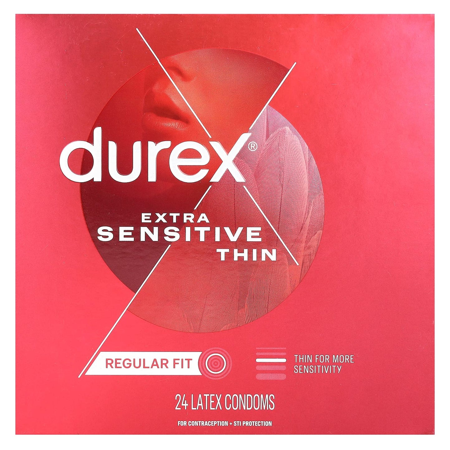 Durex Extra Sensitive Thin Condoms for Men - 24 Latex Condoms - Image 1