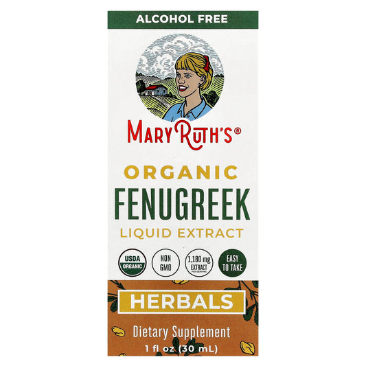 MaryRuth's, Organic Fenugreek Liquid Extract, 1 fl oz (30 ml) - Image 1