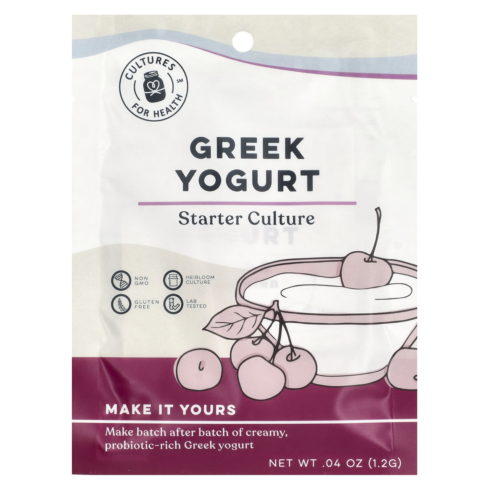 Make Creamy Greek Yogurt at Home with Cultures for Health Starter Culture - Image 1