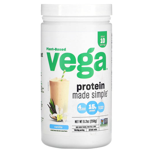 Vega, Plant-Based Protein Made Simple, Vanilla, 9.2 oz (259 g) - Image 1