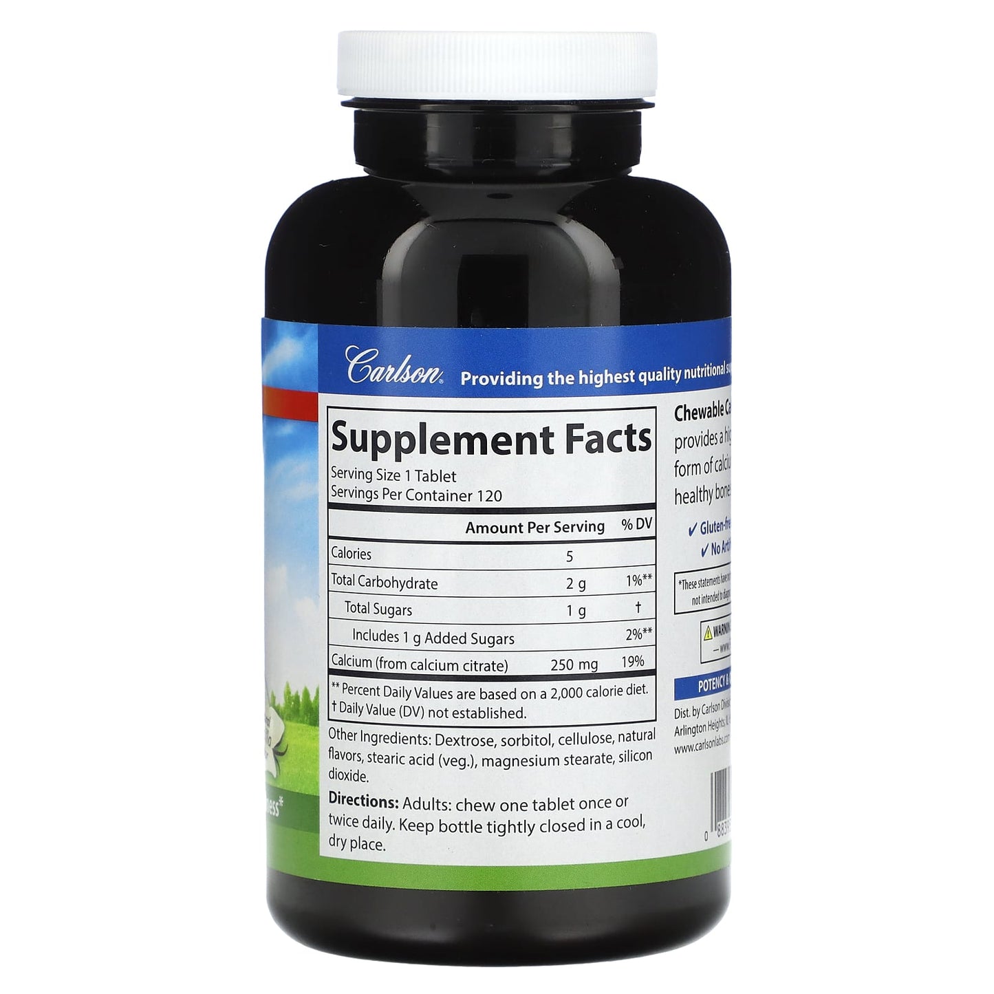 Strong Bones & Teeth with Carlson's Chewable Calcium Citrate - Image 2