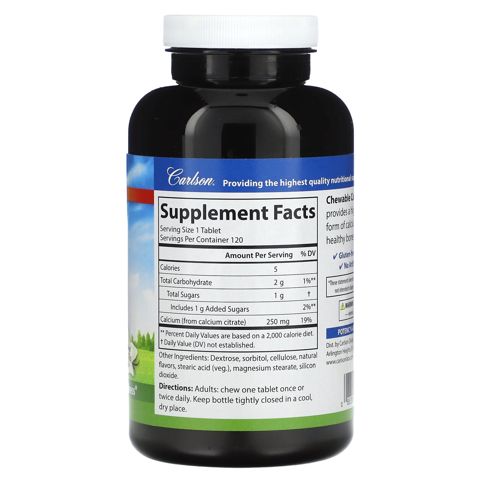 Strong Bones & Teeth with Carlson's Chewable Calcium Citrate - Image 2
