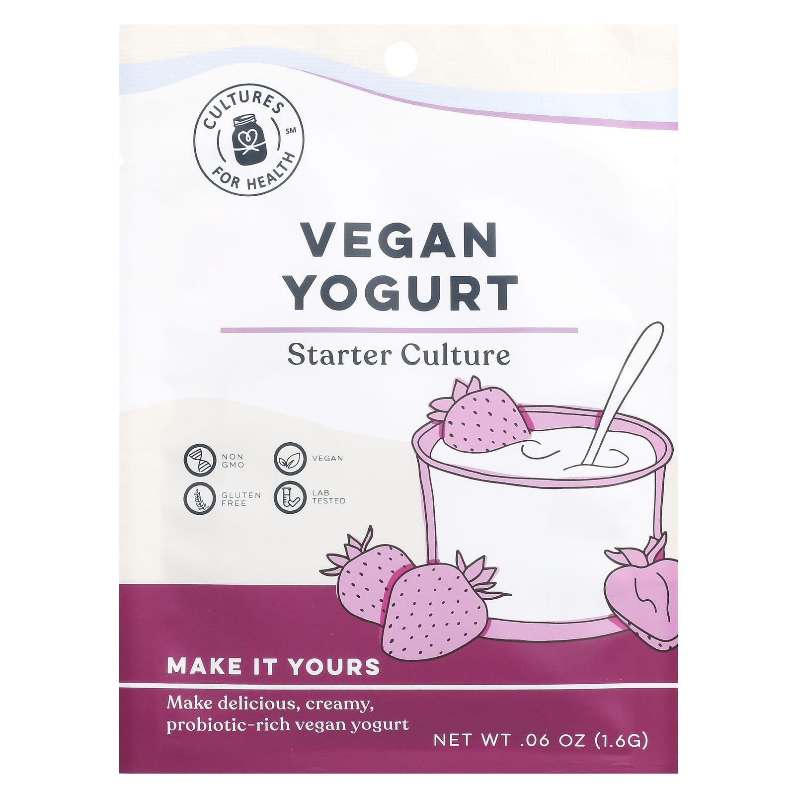 Make Creamy Vegan Yogurt at Home with Cultures for Health Starter Culture - Image 1