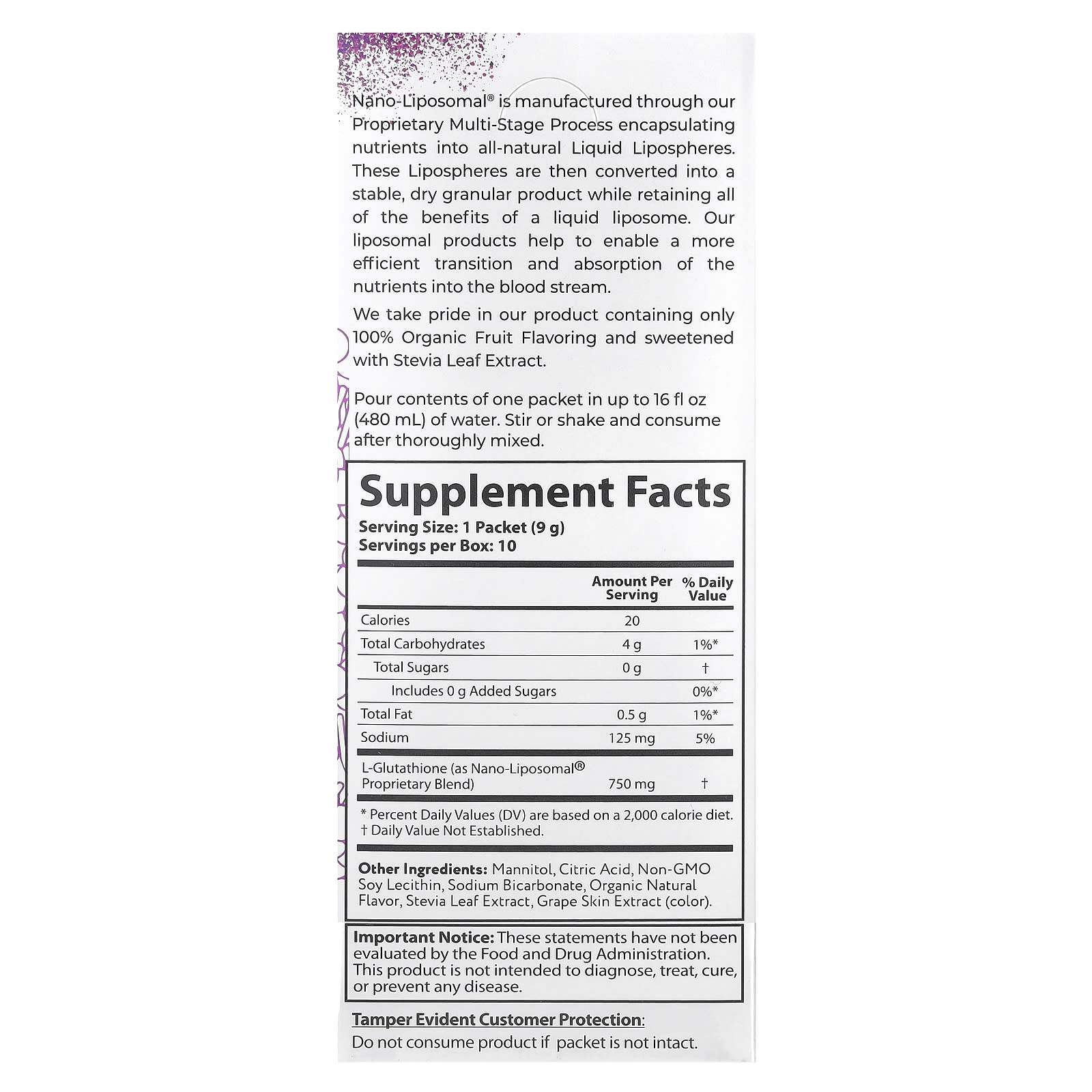 <strong>Aurora Nutrascience</strong> Glutathione Supplement - Liposomal Drink Mix for Cellular Health - Image 2