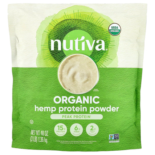 Nutiva, Organic Hemp Protein Powder, 3 lb (1.36 kg) - Image 1