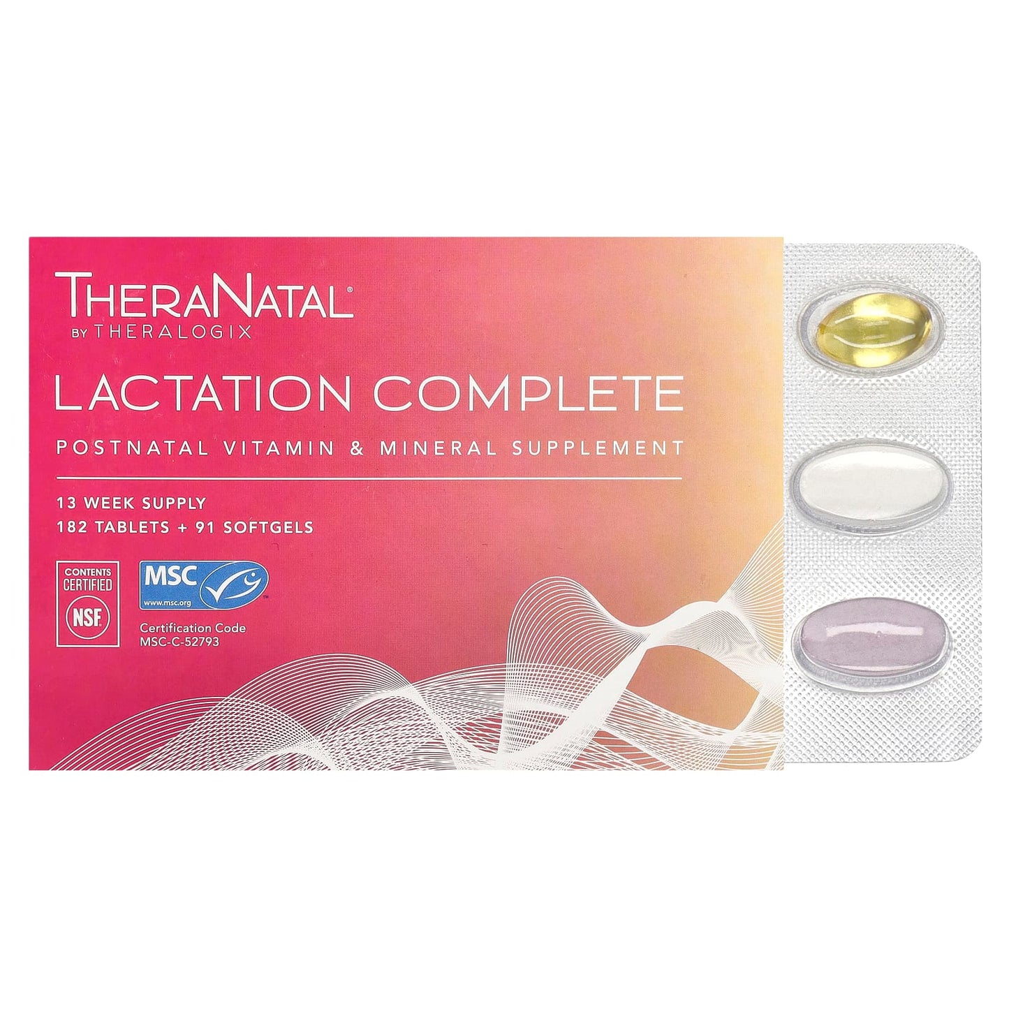 Theralogix, TheraNatal, Lactation Complete, 182 Tablets + 91 Softgels - Image 1