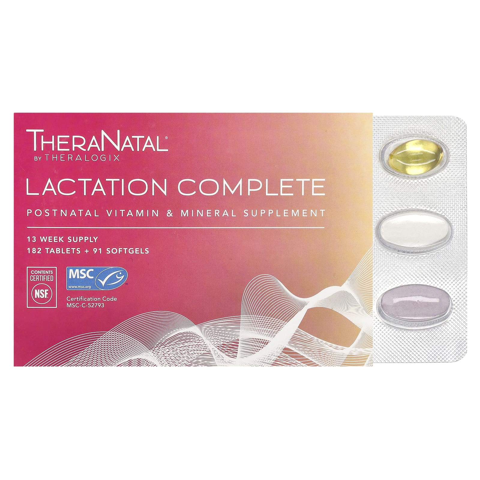 Theralogix, TheraNatal, Lactation Complete, 182 Tablets + 91 Softgels - Image 1