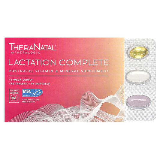 Theralogix, TheraNatal, Lactation Complete, 182 Tablets + 91 Softgels - Image 1