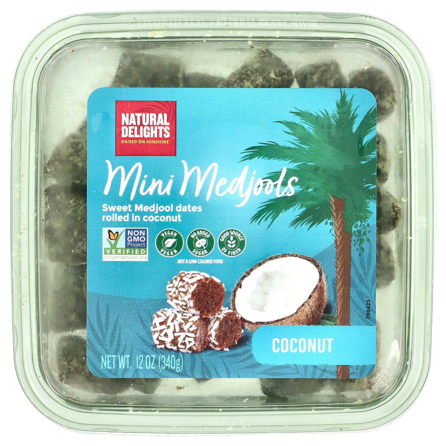 Natural Delights, Mini Medjools, Coconut, 12 oz (340 g) - Image 1