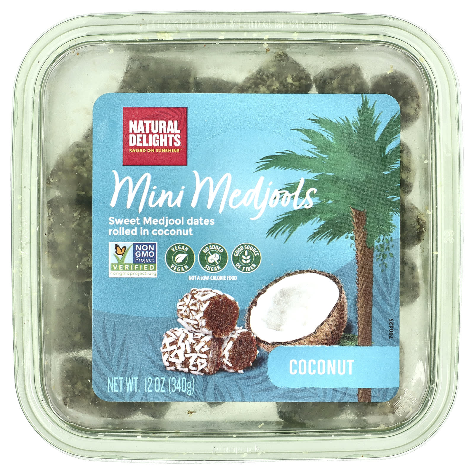 Natural Delights, Mini Medjools, Coconut, 12 oz (340 g) - Image 1