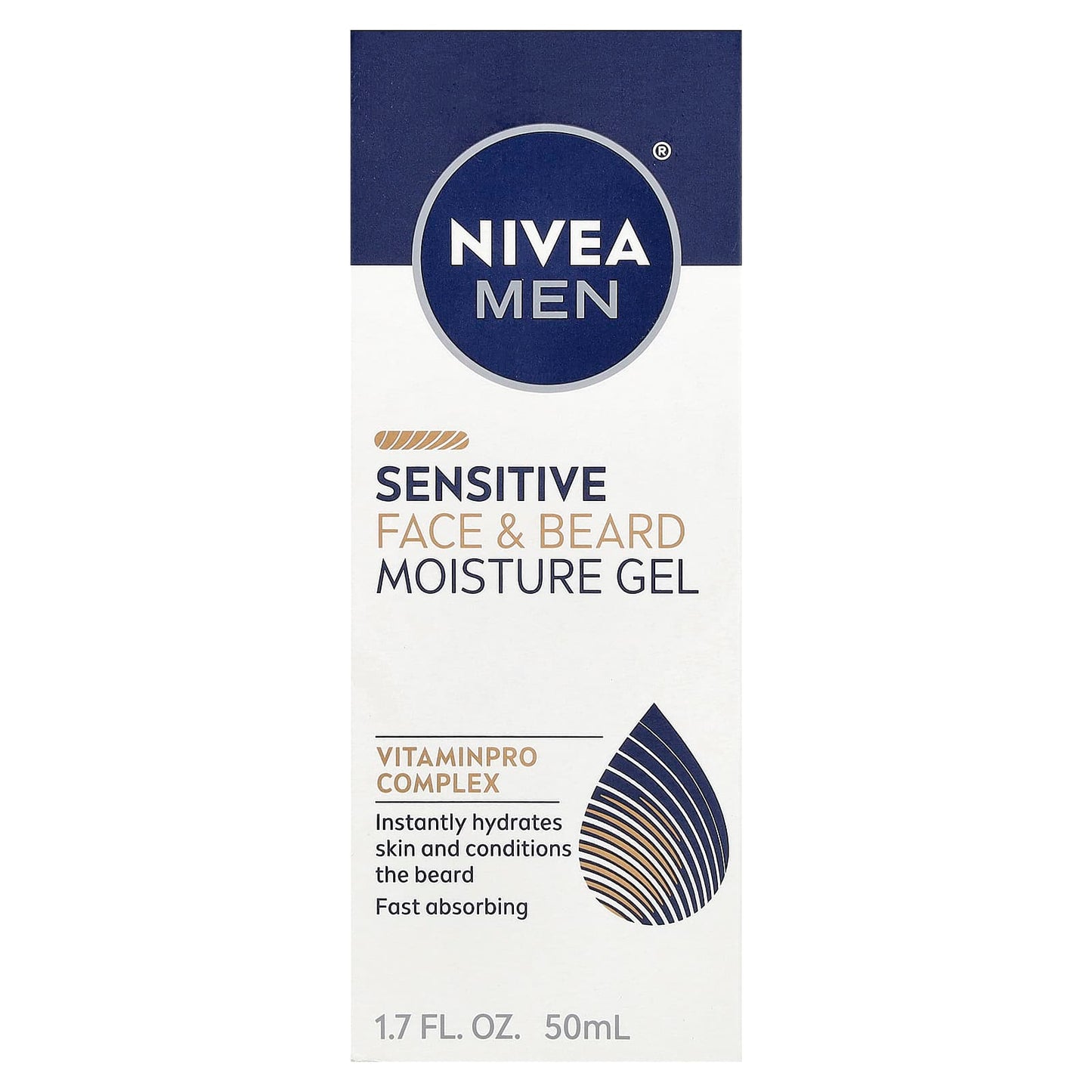Nivea, Men, Sensitive Face & Beard Moisture Gel, 1.7 fl oz (50 ml) - Image 2