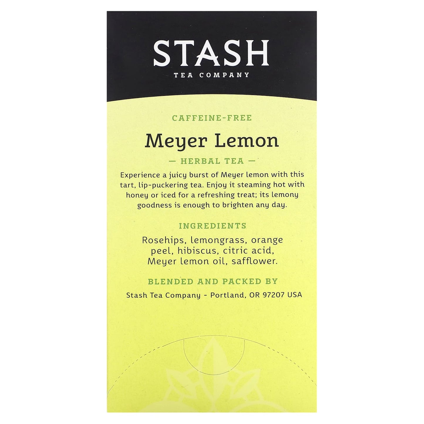 Stash Tea, Herbal Tea, Meyer Lemon, Caffeine-Free , 20 Tea Bags, 1.3 oz (38 g) - Image 2