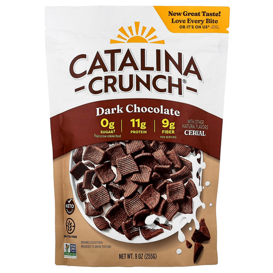 Dark Chocolate Keto Friendly Cereal by Catalina Crunch - 9 oz (255g) - Image 1
