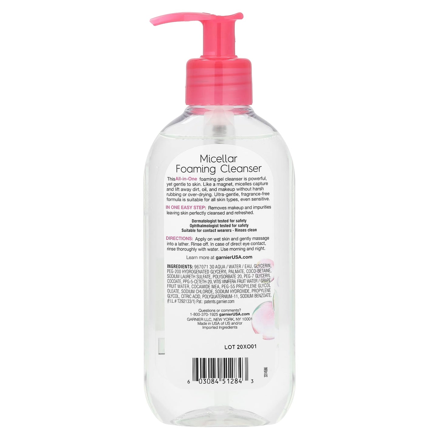 Garnier All-in-1 Micellar Foaming Gel Cleanser for All Skin Types - Image 2