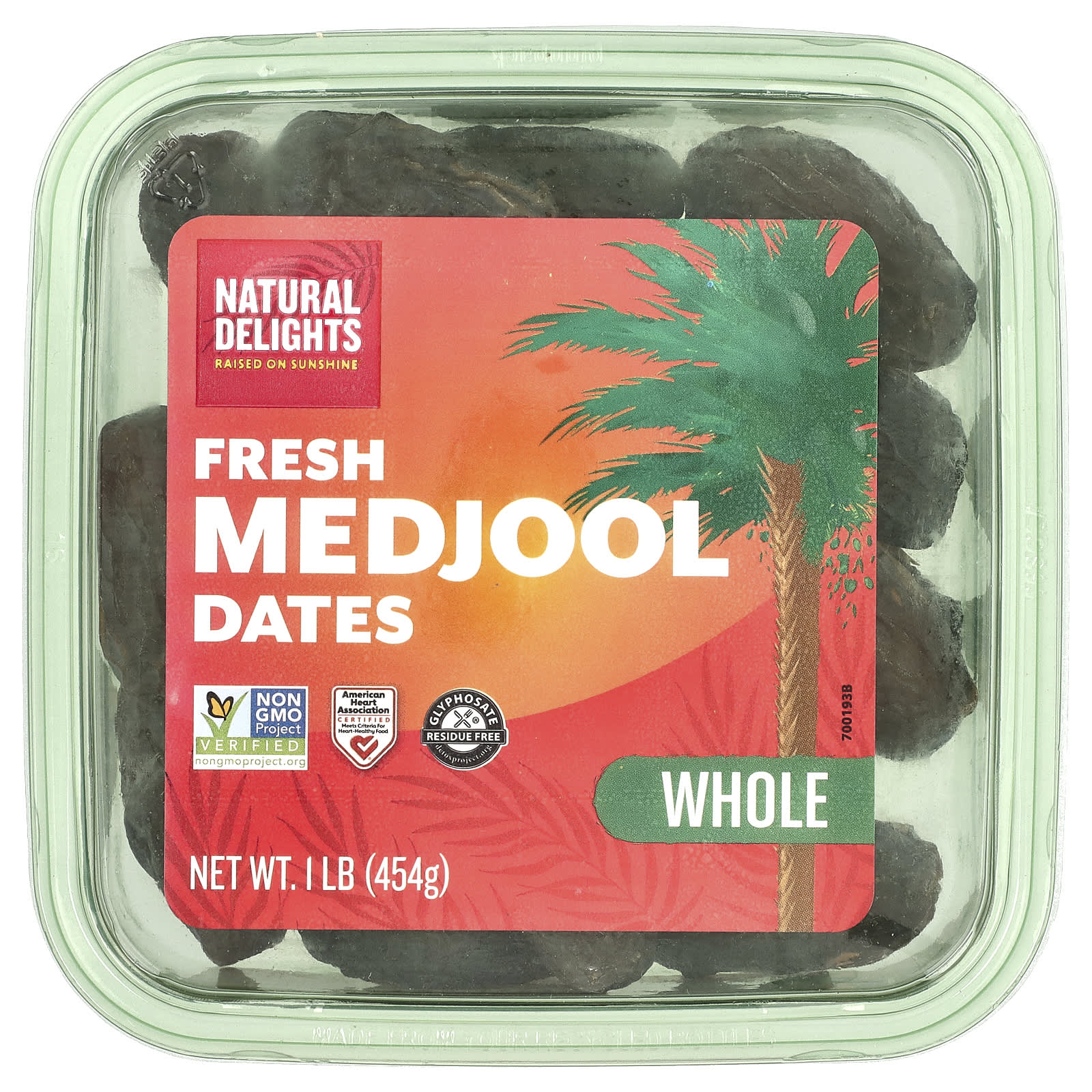 Natural Delights, Fresh Medjool Dates, Whole, 1 lb (454 g) - Image 1