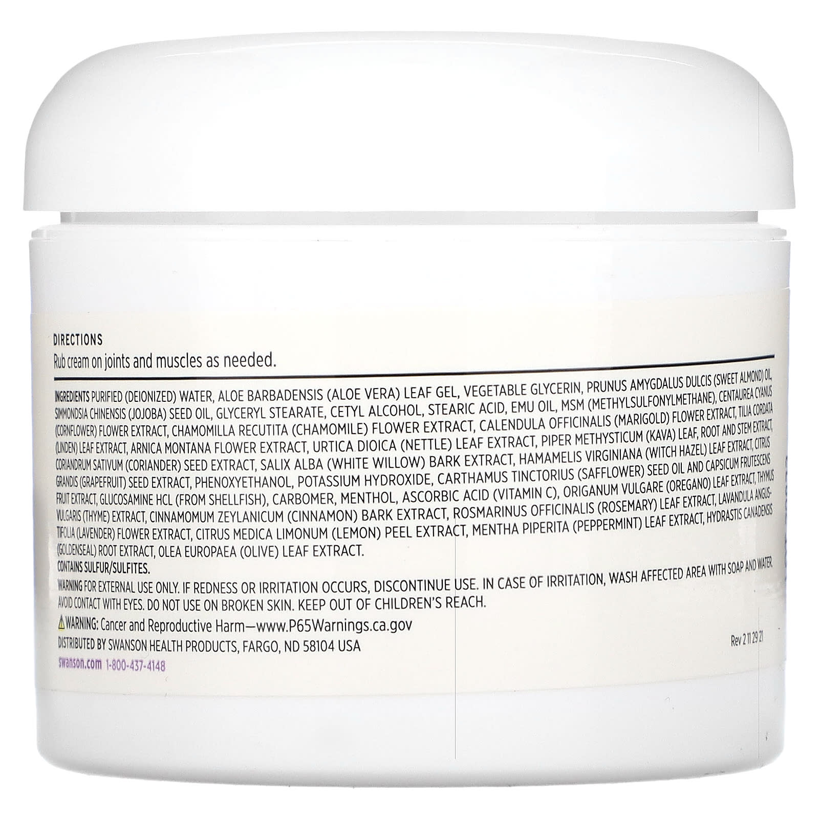 Swanson, Better Than Blue Comfort Cream, 4 fl oz (118 ml) - Image 2