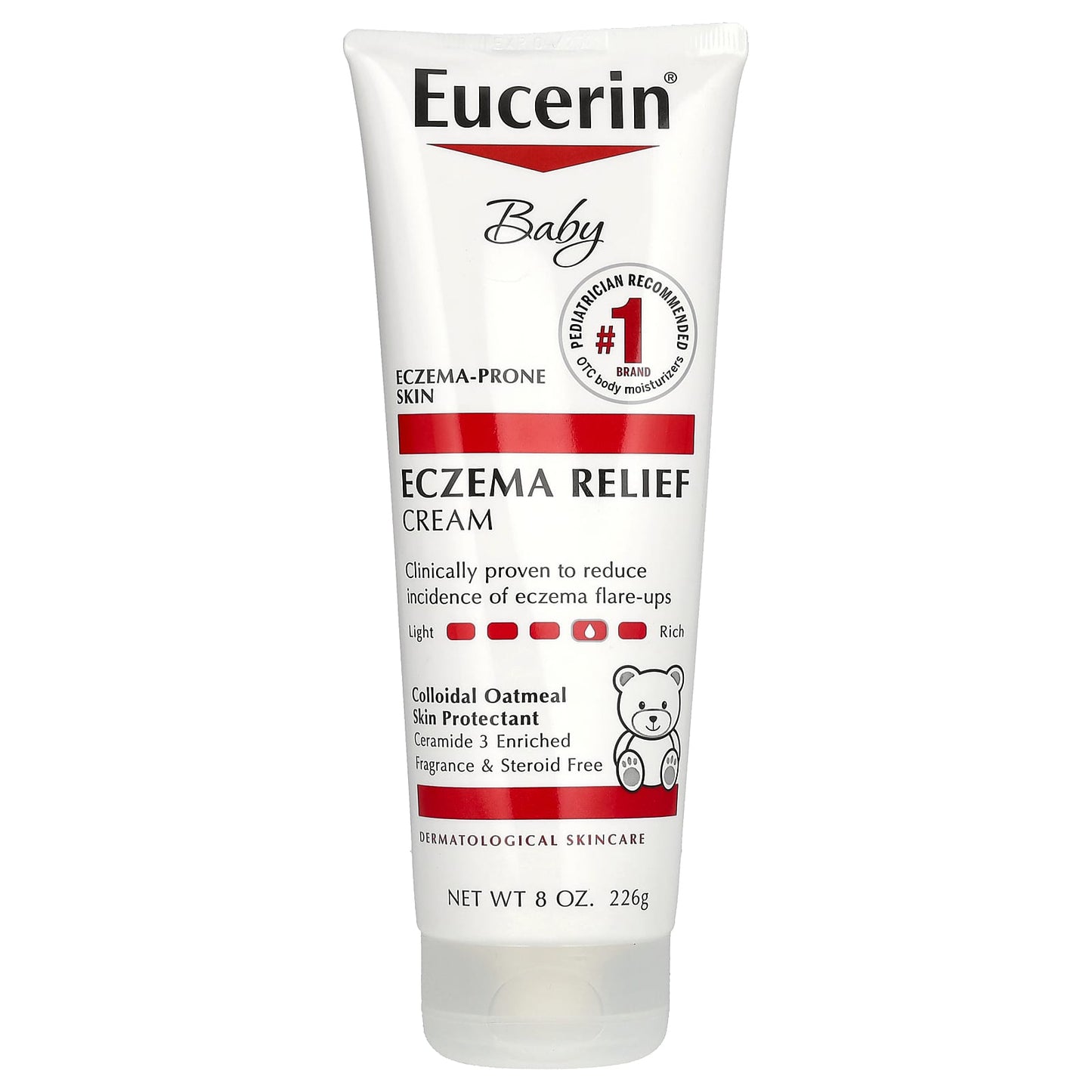 Fragrance Free Eczema Relief Cream by Eucerin, 8 oz (226g) - Image 1