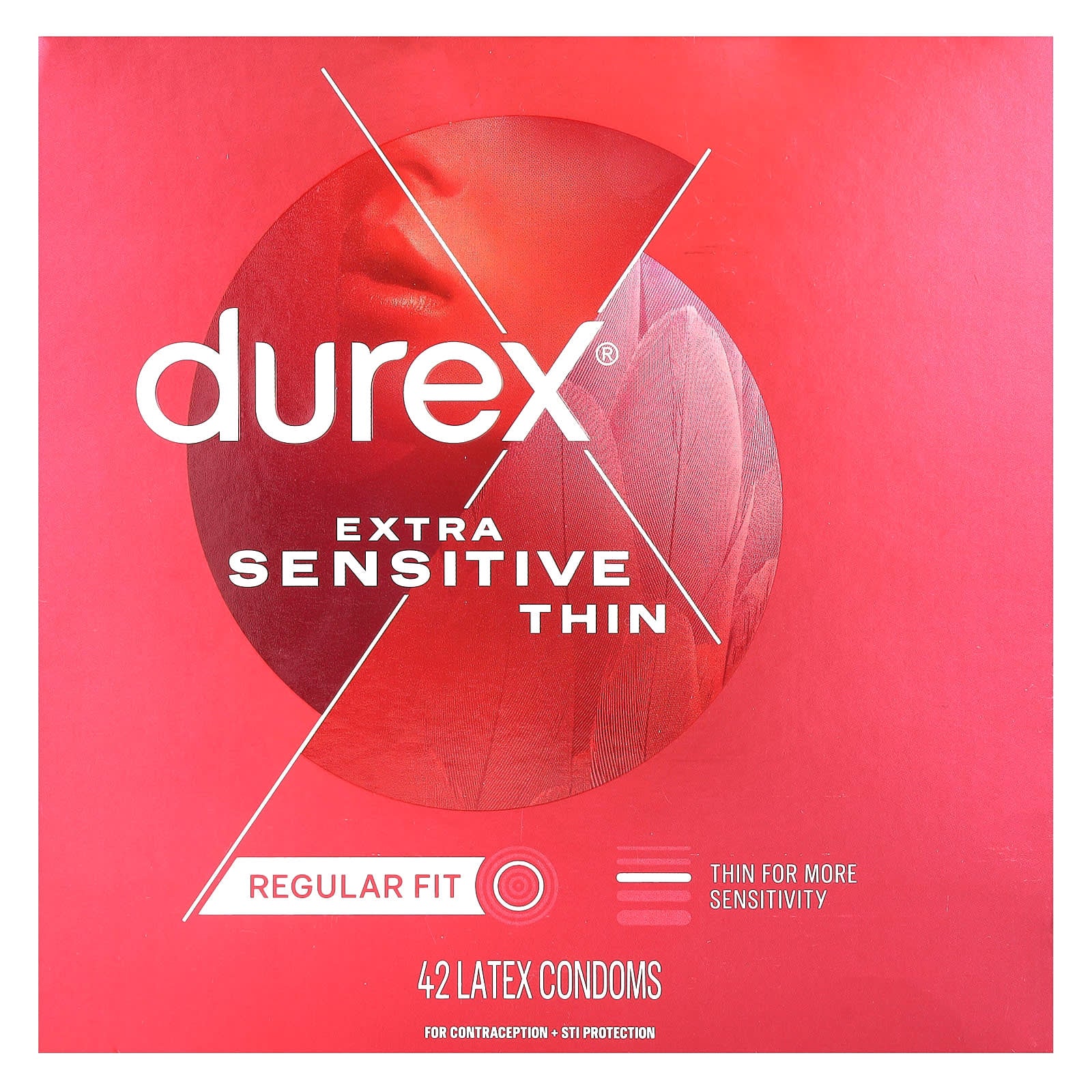 Durex Extra Sensitive Thin Condoms - 42 Count - Image 1