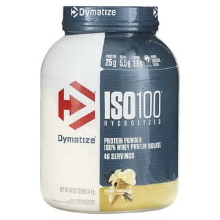 Dymatize ISO100 Hydrolyzed Whey Protein Isolate Gourmet Vanilla 3lb