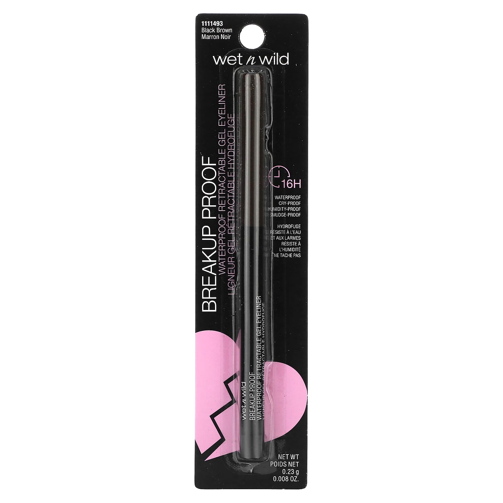 wet n wild, Breakup Proof, Waterproof Retractable Gel Eyeliner, 1111493 Black Brown, 0.008 oz (0.23 g) - Image 2