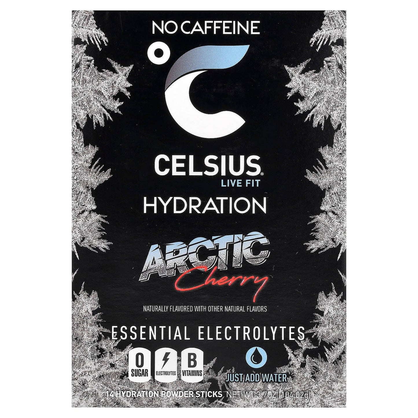 Arctic Cherry Celsius Hydration Powder Sticks - No Caffeine, Electrolytes &amp; B Vitamins - Image 1