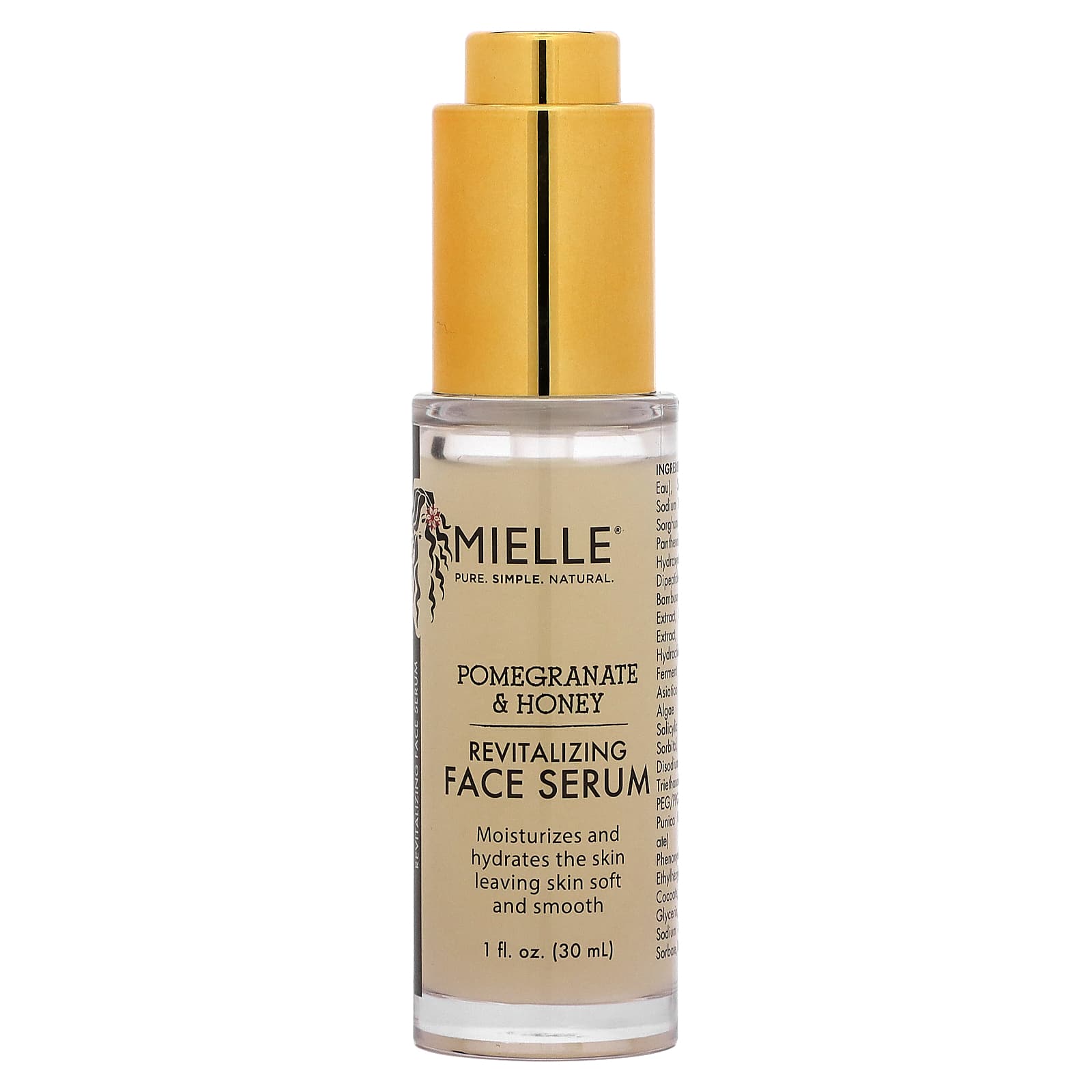 Mielle, Revitalizing Face Serum, Pomegranate & Honey, 1 fl oz (30 ml) - Image 1