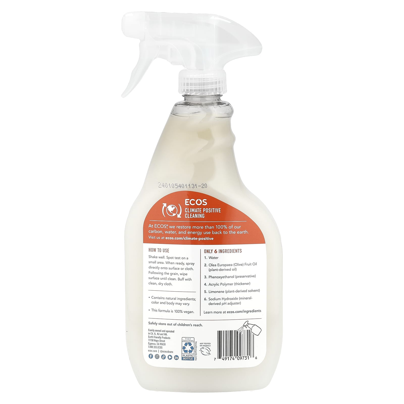 Eco-Friendly Furniture Cleaner & Polish - Non-Toxic, Vegan, Made in USA - Image 2
