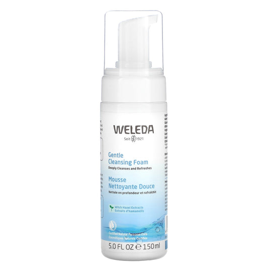 Weleda, Gentle Cleansing Foam, Witch Hazel Extracts, 5 fl oz (150 ml) - Image 1
