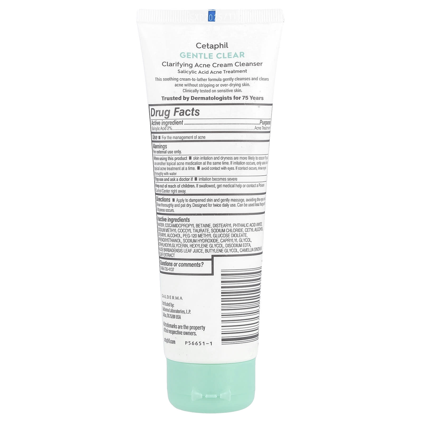 Cetaphil Gentle Clear Acne Cream Cleanser for Sensitive Skin - Image 2