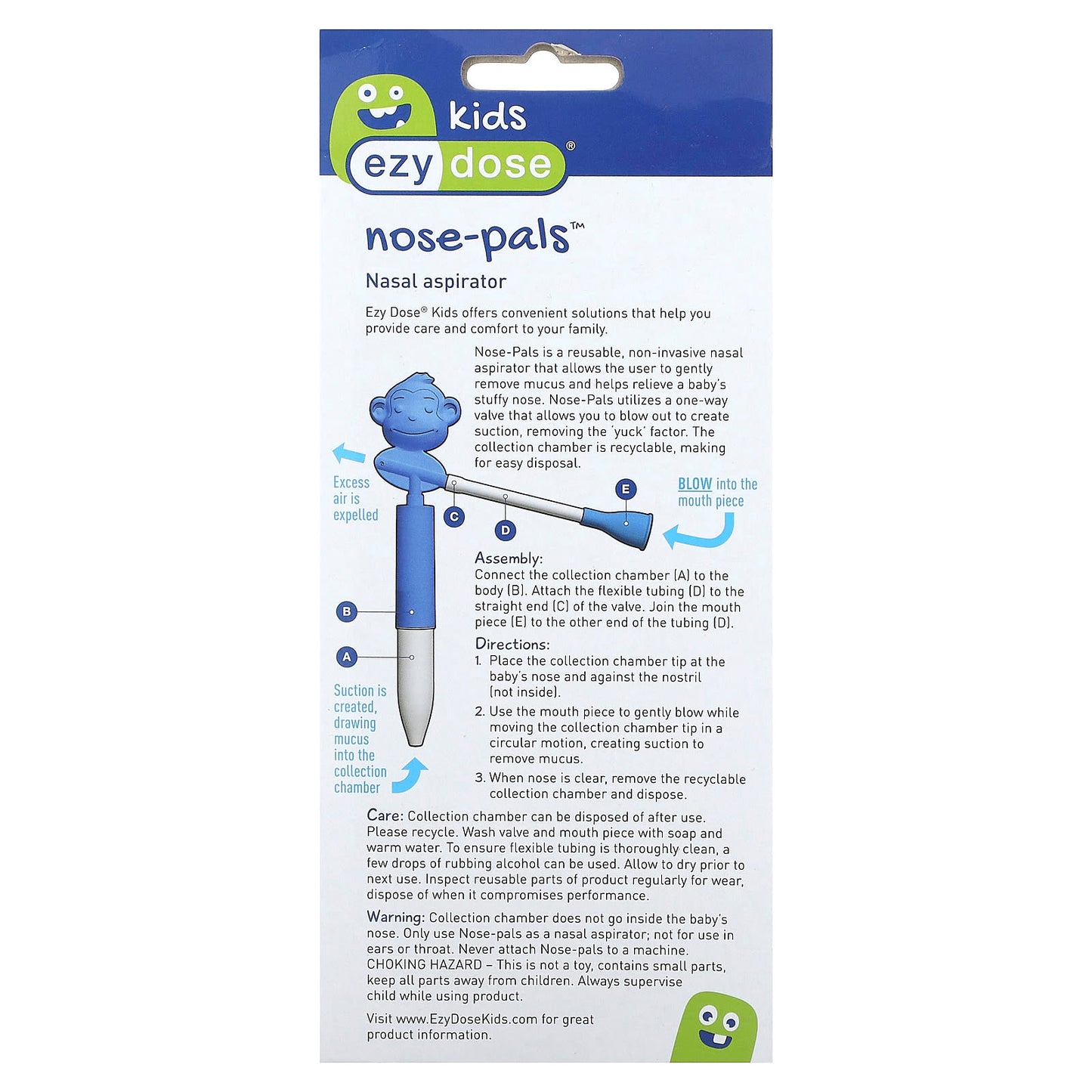 Ezy Dose Kids Nasal Aspirator 6-Piece Kit for Easy Stuffy Nose Relief - Image 2