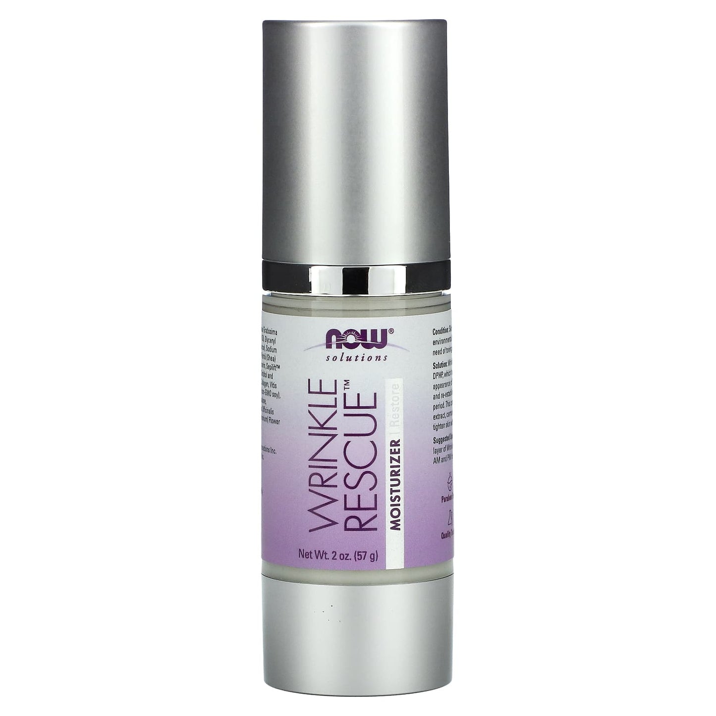 NOW Foods, Solutions, Wrinkle Rescue Moisturizer, 2 oz (57 g) - Image 1