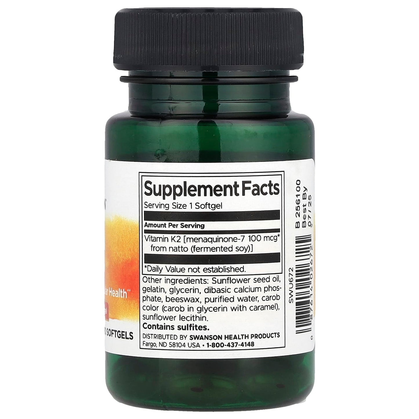 Swanson, Natural Vitamin K2, 100 mcg, 30 Softgels - Image 2