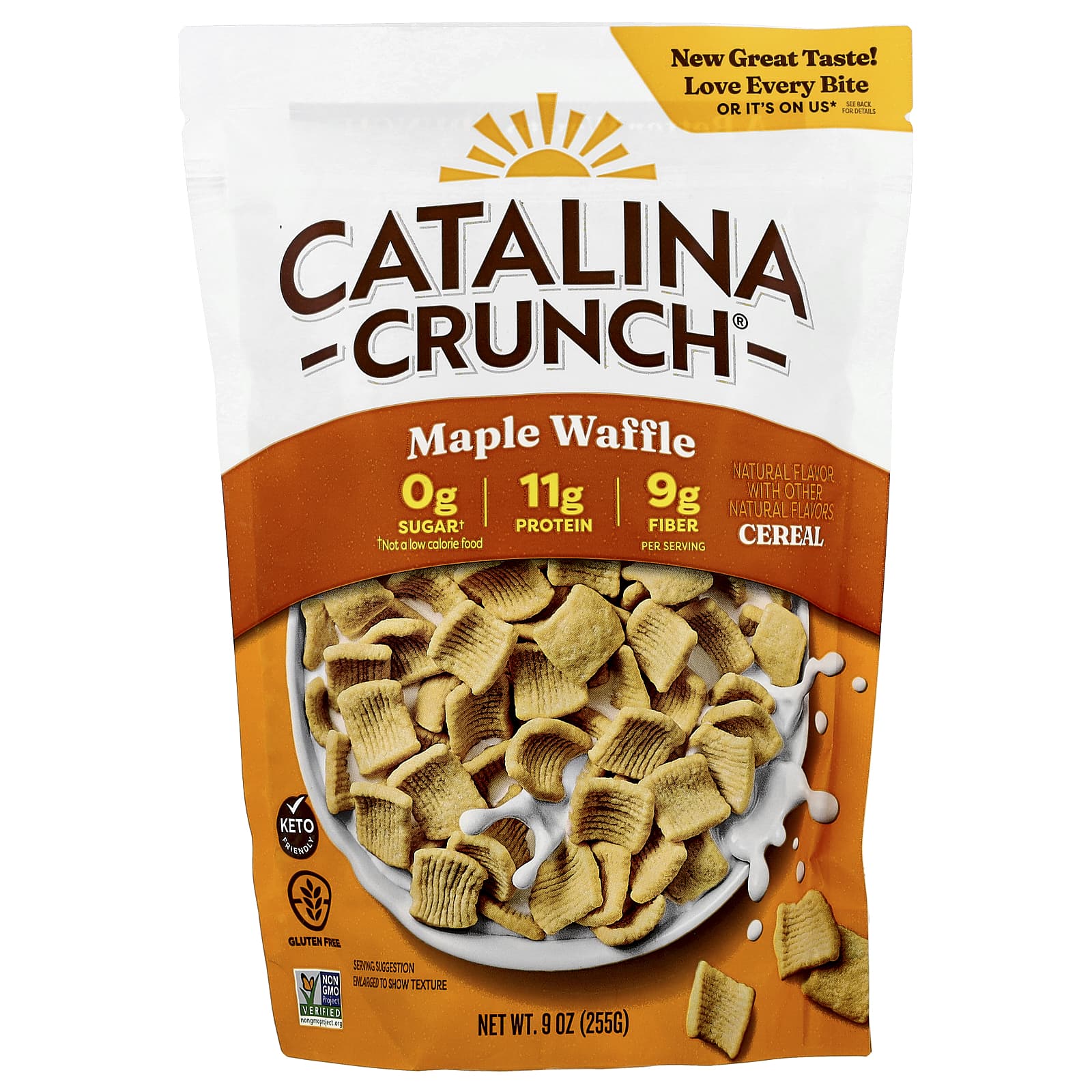 Maple Waffle Keto Cereal by Catalina Crunch - 9 oz (255g) - Image 1