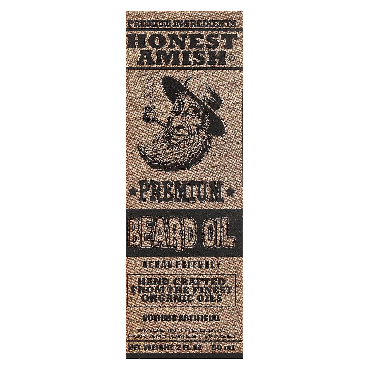 Honest Amish Premium Beard Oil 2 fl oz (60 ml) - Natural Care for Your Beard - Image 2