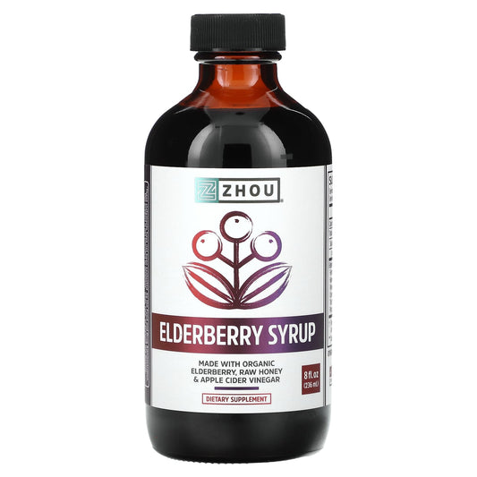 Zhou Nutrition, Elderberry Syrup, 8 fl oz (236 ml) - Image 1