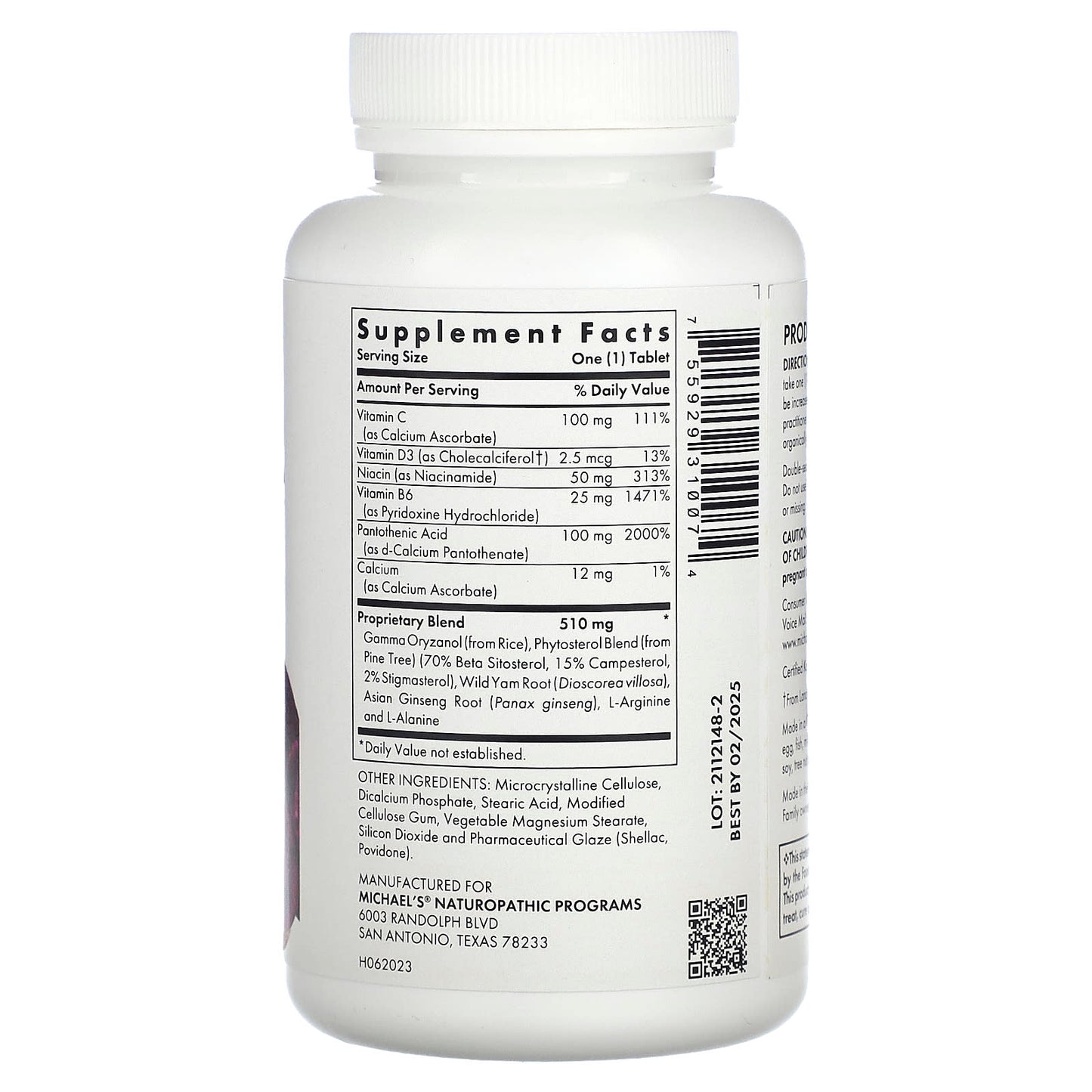 Michael's Health, Testosterone Factors, 120 Vegetarian Tablets - Image 2