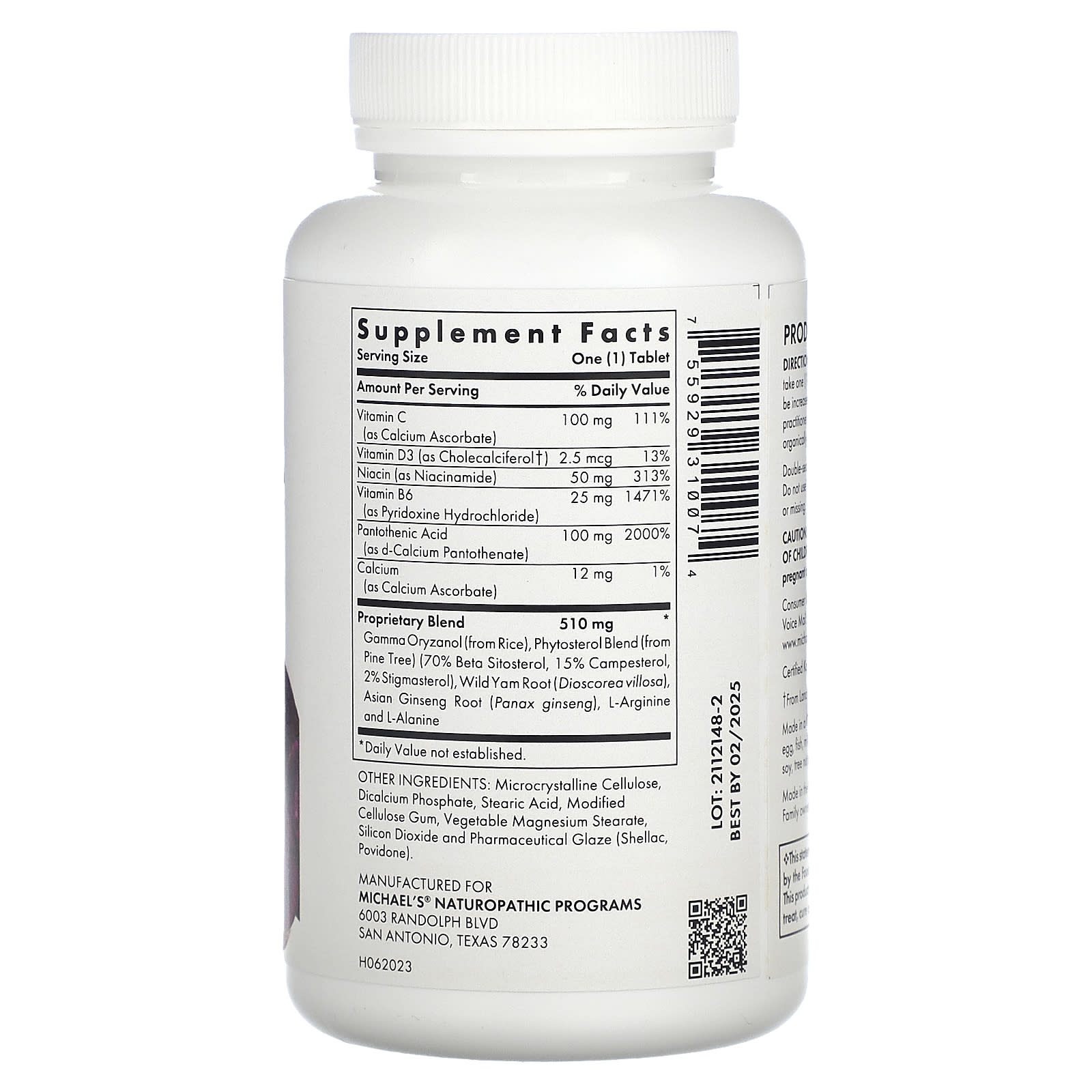 Michael's Health, Testosterone Factors, 120 Vegetarian Tablets - Image 2