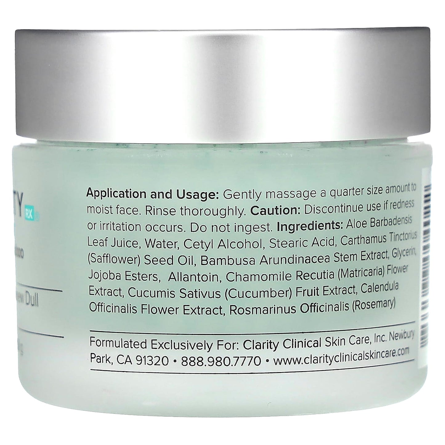 Glowing Skin with ClarityRx Crushed Bamboo Exfoliator 1.7 oz - Image 2