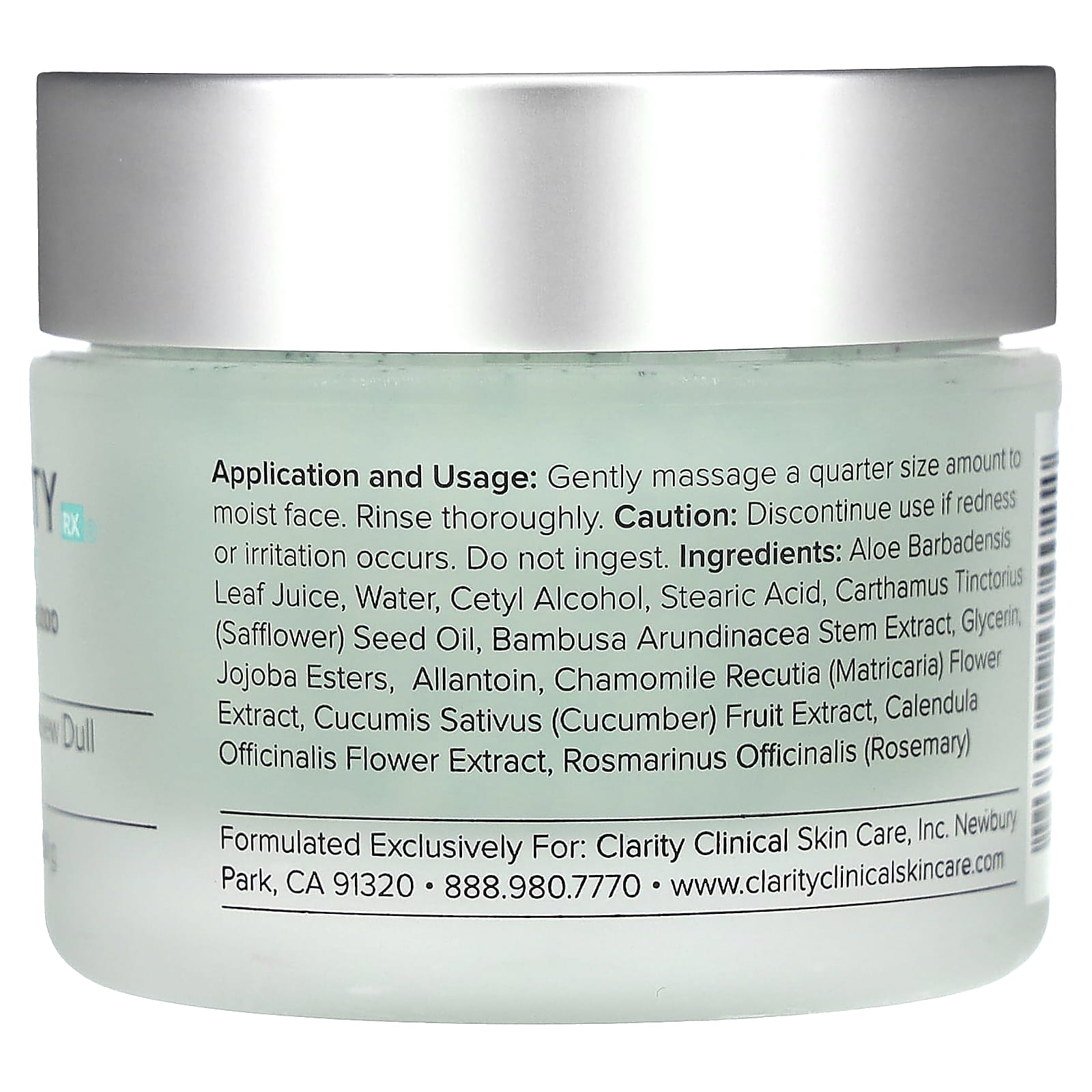 Glowing Skin with ClarityRx Crushed Bamboo Exfoliator 1.7 oz - Image 2