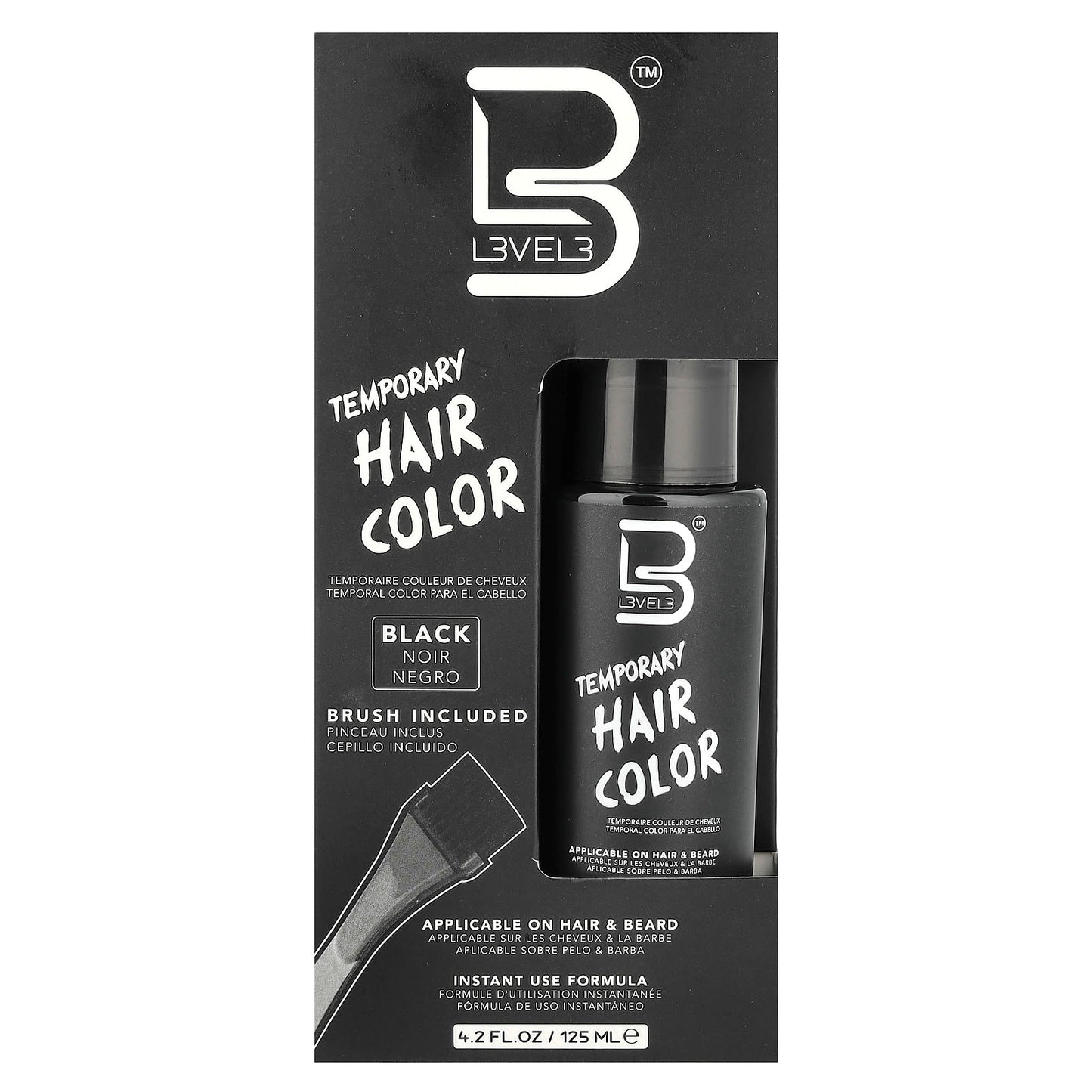 Level 3, Temporary Hair Color, Black, 4.2 fl oz (125 ml) - Image 2