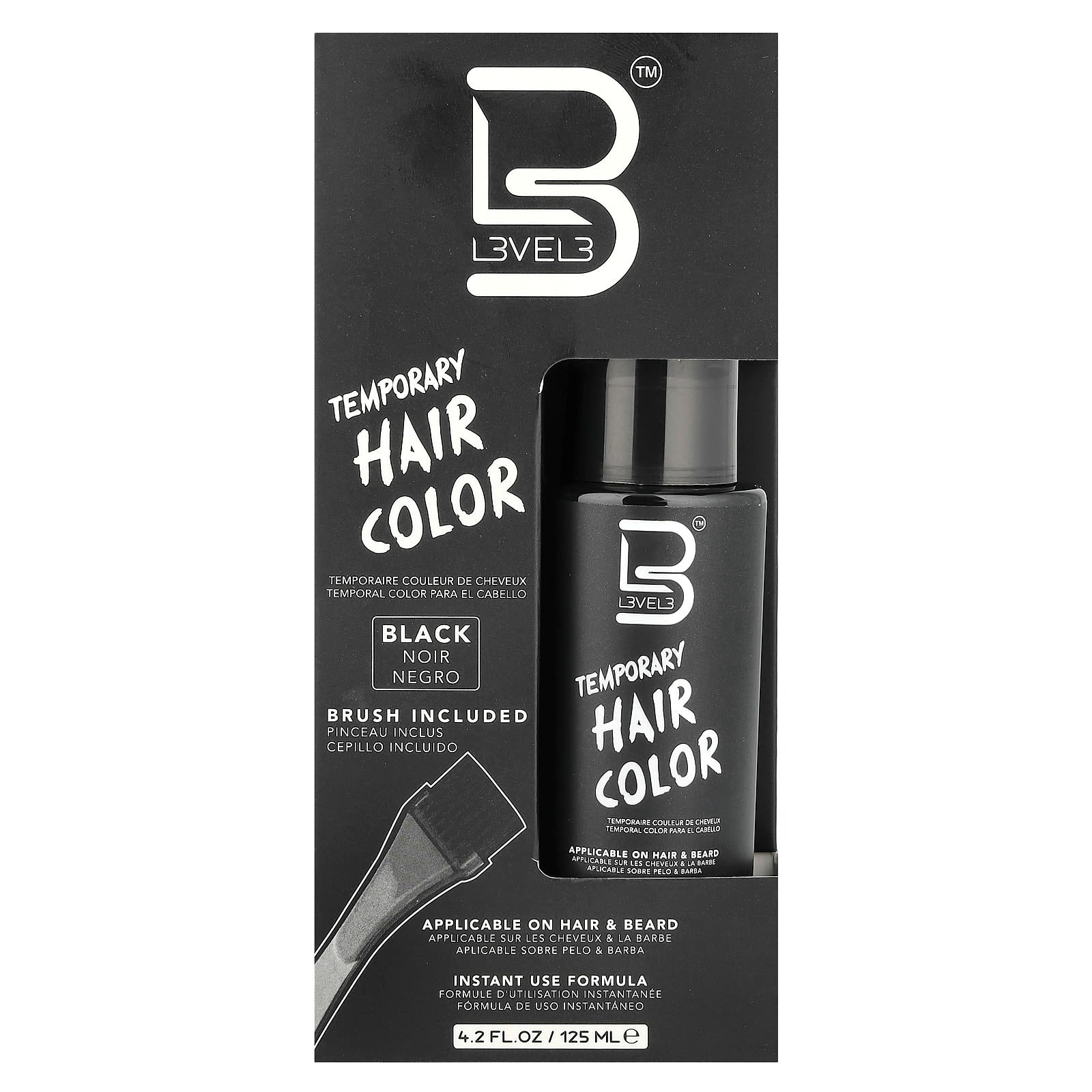 Level 3, Temporary Hair Color, Black, 4.2 fl oz (125 ml) - Image 2